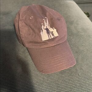 Grey Disney Baseball Cap with Castle Embroidery & Founders Statue